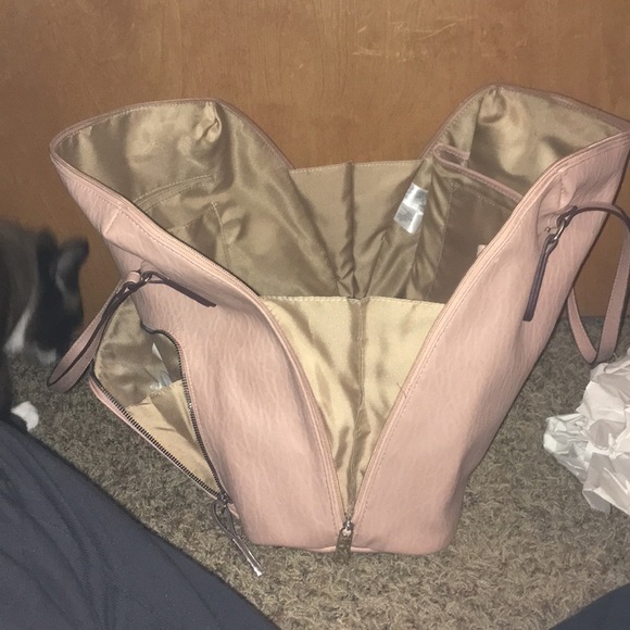 Blush colored tote bag. - Picture 7 of 7